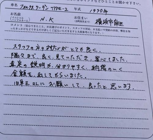 神奈川県 N.K様の愛車