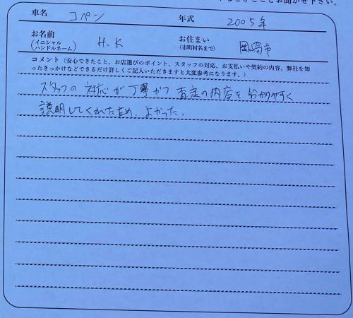 愛知県 H.K様の愛車
