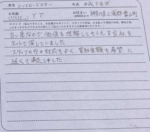 神奈川県 Y.T様の愛車