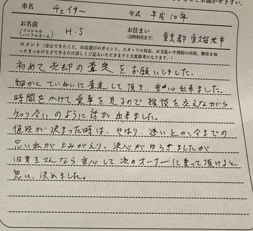 東京都 H.S様の愛車