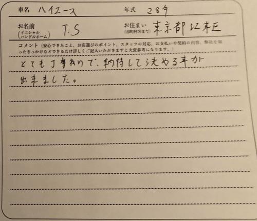 東京都 T.S様の愛車