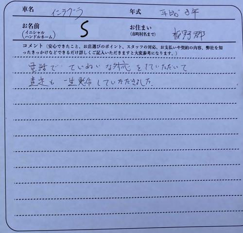 徳島県 S様の愛車