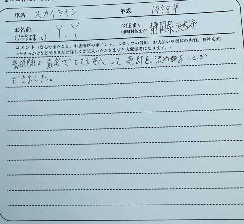 静岡県 Y.Y様の愛車