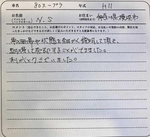 神奈川県 N.S様の愛車