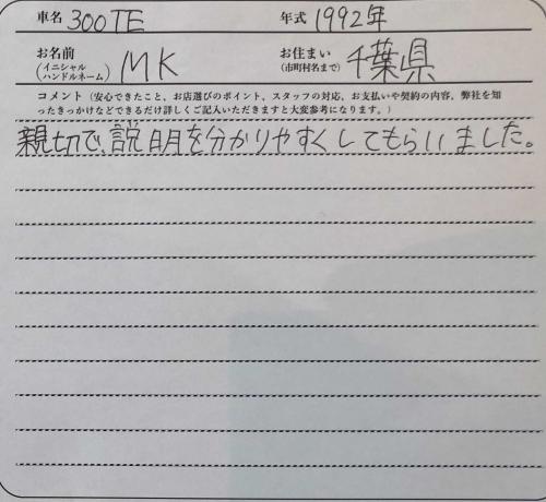 千葉県 M.K様の愛車