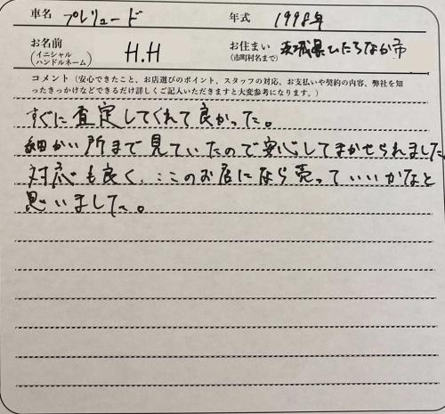 茨城県 H.H様の愛車