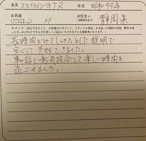 静岡県 H様の愛車