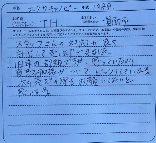 大阪府 T.H様の愛車